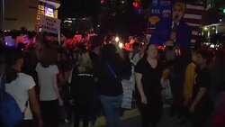 CLEAN : Miami: Third night of demonstrations against Trump's election News Clip