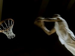 Two Hand Slam Dunk Stock Footage