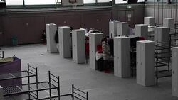 CLEAN : Germanys sports halls empty out as refugee arrivals dwindle News Clip