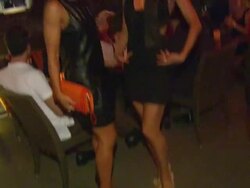 Karina Smirnoff, Kym Johnson at Joey Fatone And Kym Johnson Host After Party For Premiere Of Dancing With The Stars At Mixology 101 on 9/24/12 in Los Angeles, CA. Stock Footage