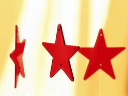 Three stars Stock Footage