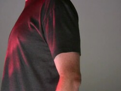 Male Body: Torso, Chest and Back Stock Footage