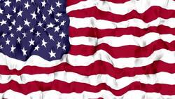 United States of America Flag. Stock Footage
