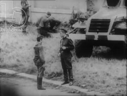 Tuesday, August 27, 1968 Soviet tanks have left Prague. Moscow Protocol is announced and people protest. Emil Zatopek and Alexander Dub_ek speak. Stock Footage