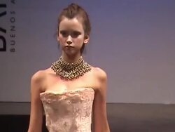 Models on the runway at Buenos Aires Fashion Week on February 23, 2011, in Buenos Aires, Argentina. (Footage by Meche Marmol/LatinContent/Getty Images) Stock Footage