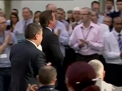 David Cameron visits Thales factory News Clip