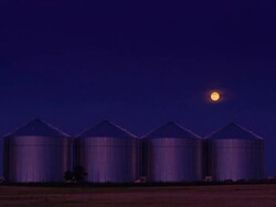HD TIME LAPSE: Supermoon Rising Stock Footage