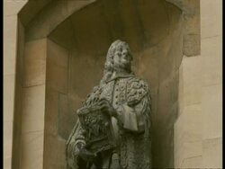 CU upper half, Edward Clarendon, Former Chancellor, Oxford University Stock Footage