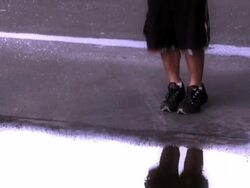 Boxer Trains with Jump Rope Stock Footage