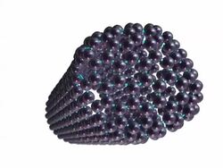 Nano tube closed - carbon lattice Stock Footage