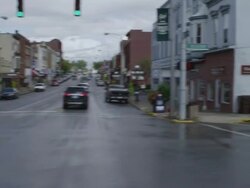 WS POV View of car driving through small town / Winchester, Kentucky, United States Stock Footage