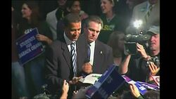 Barack Obama Signing Autographs At Campaign Event News Clip