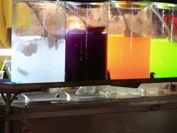 Fruits juice pouring into glass Stock Footage