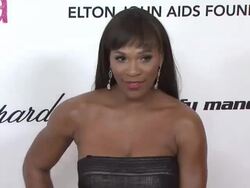Serena Williams at the 19th Annual Elton John AIDS Foundation Academy Awards Viewing Party - Part 2 at West Hollywood CA. (Footage by WireImage Video/GettyImages) Stock Footage