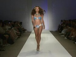Syla - Runway - MBFW Miami Swim Stock Footage