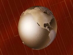 Earth Globe NTSC version Stock Footage