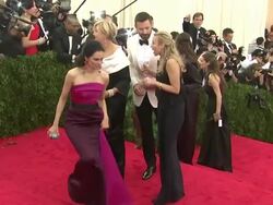 Hugh Jackman and Deborra-Lee Furness - 'Charles James: Beyond Fashion' Costume Institute Gala - Arrivals Stock Footage