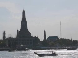 Wat Arun, Bangkok, Thailand Stock Footage