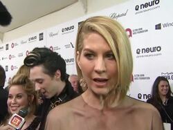 INTERVIEW - Jenna Elfman - Elton John AIDS Foundation Presents 22nd Annual Academy Awards Viewing Party Sponsored By Chopard, Neuro Drinks And Wells Fargo Stock Footage