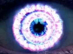 futuristic zoom to eye Stock Footage