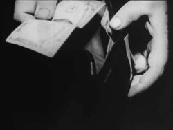 Paper money changing hands Stock Footage