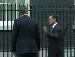 President elect of Mexico, Enrique Pena Nieto visits UK. News Clip