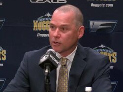 Denver Nuggets introduce new head coach Michael Malone Stock Footage