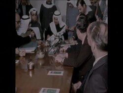 SYND 2 12 75 OIL COMPANIES SIGN AGREEMENT WITH KUWAIT ABOUT OIL EXPLOYTATION News Clip