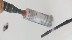 Hole saw drilling. Stock Footage