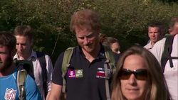 Prince Harry joins veterans on Walking With The Wounded's Walk of Britain News Clip