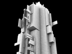 (HD720p) Growing Structure with alpha Stock Footage