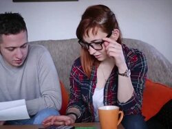 Young couple in Financial Difficulties Stock Footage