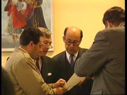 ALBANIA: EU DELEGATION ARRIVE IN BID TO STEM WAVE OF VIOLENCE News Clip