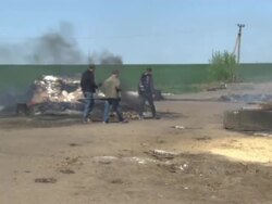 Pro Russian Separatist camp in Kombikorn News Clip