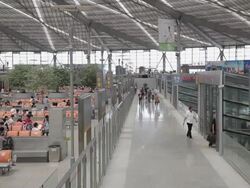 WS Interior of Shanghai southern station / Shanghai,  China Stock Footage