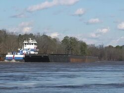 Tug and Barges Stock Footage