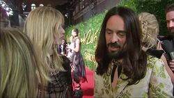 Georgia May Jagger & Alessandro Michele Answering Questions News Clip