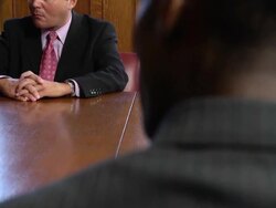 Business Meeting - Panning Shot verC Stock Footage