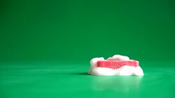 pink soap bubble Stock Footage