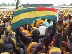 Rally for opposition candidate News Clip