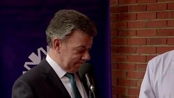 VOICED : Presidente colombiano a EEUU para examen medico de urgencia News Clip