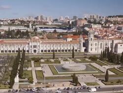 Mosteiro dos Jeronimos in Lisbon, Portugal. Stock Footage