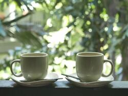 HD Coffee cup Stock Footage