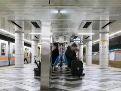 HD Time Lapse : crowd in JR Osaka Station , Japan Stock Footage