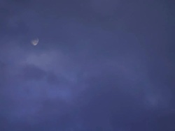 WS View of Clouds over full moon / Sydney, New South Wales, Australia Stock Footage