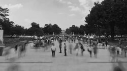 People Crowds Zoom Stock Footage