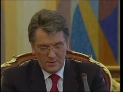 Yushchenko meets EU troika to discuss co-operation News Clip