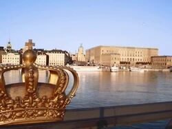 Stockholm Royal Palace Stock Footage