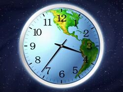 Earth clock. Stock Footage