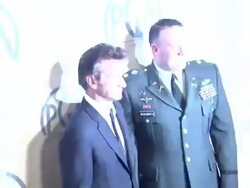 Sean Penn, Brian Woolworth at the 2011 Producers Guild Awards at Beverly Hills CA. (Footage by WireImage Video/GettyImages) Stock Footage